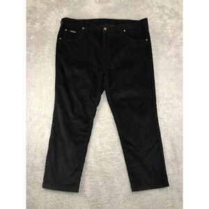 Peter Christian Pants Mens 43x28 (Tag 44x28) Black Corduroy Straight